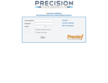 Tablet Screenshot of mail.precisioncolor.com